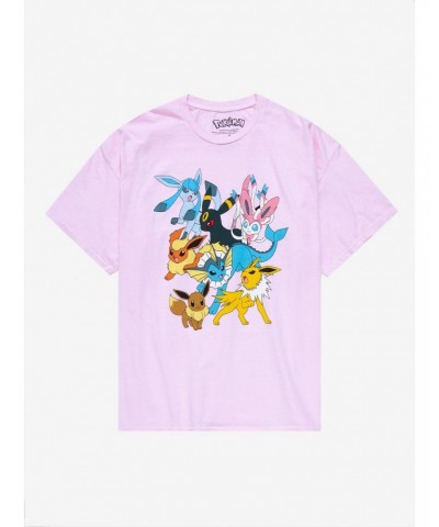Pokemon Eeveelutions Boyfriend Fit Girls T-Shirt Plus Size $6.92 T-Shirts