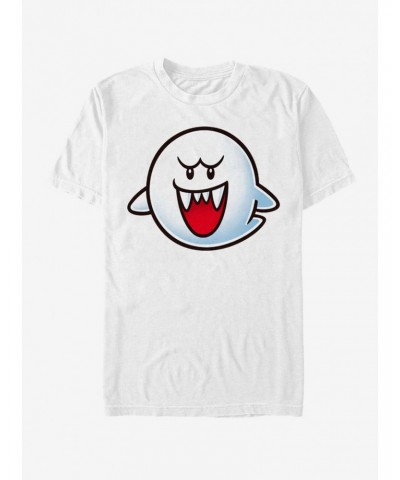 Super Mario Boo Face T-Shirt $7.53 T-Shirts