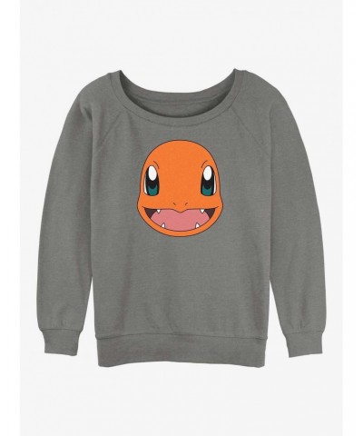 Pokemon Charmander Face Girls Slouchy Sweatshirt $8.78 Sweatshirts