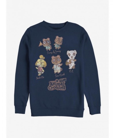 Animal Crossing Character Textbook Crew Sweatshirt $10.07 Sweatshirts