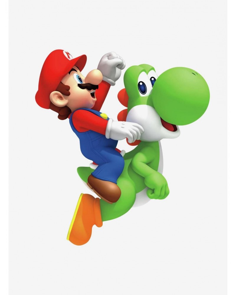 Nintendo Yoshi/Mario Peel & Stick Giant Wall Decals $9.96 Decals
