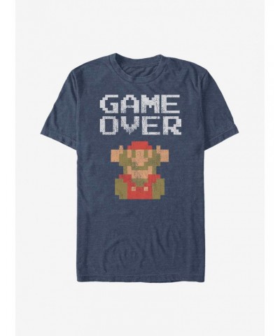 Nintendo Mario Game Over Pixels T-Shirt $5.86 T-Shirts