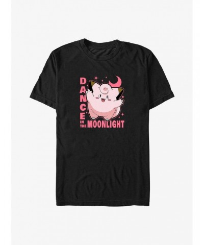 Pokemon Clefairy Moonlight Dance Big & Tall T-Shirt $8.37 T-Shirts