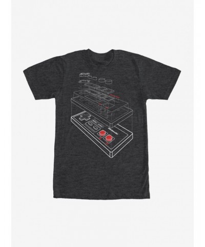 Nintendo Layered NES Controller T-Shirt $7.19 T-Shirts