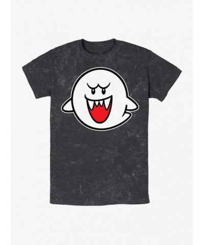 Nintendo Boo Mineral Wash T-Shirt $7.43 T-Shirts