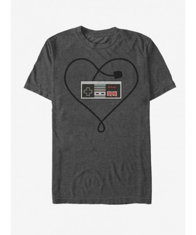 Nintendo Heart Controller T-Shirt $8.37 T-Shirts