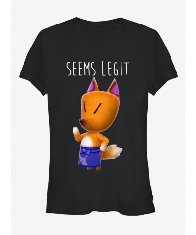Nintendo Animal Crossing Redd the Fox Seems Legit Girls T-Shirt $7.15 T-Shirts