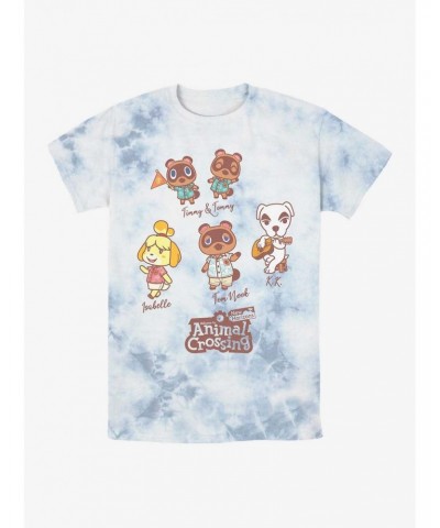 Nintendo Animal Crossing Island Welcome Team Tie-Dye T-Shirt $8.88 T-Shirts