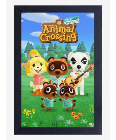 Animal Crossing New Horizons Group Portrait Framed Poster $11.70 Posters