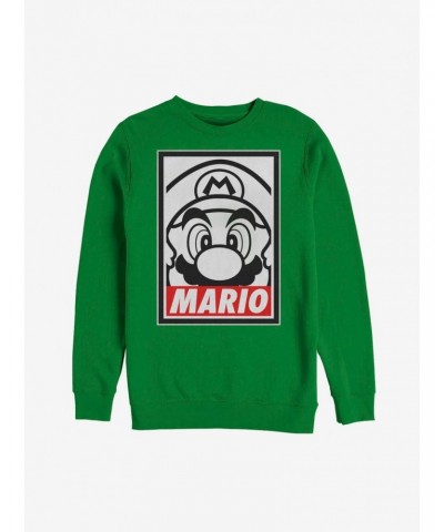 Nintendo Mario Close Up Sweatshirt $10.59 Sweatshirts