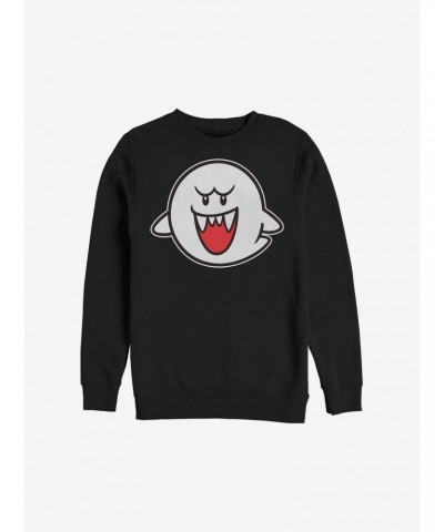 Nintendo Straight Up Boo Crew Sweatshirt $7.75 Sweatshirts