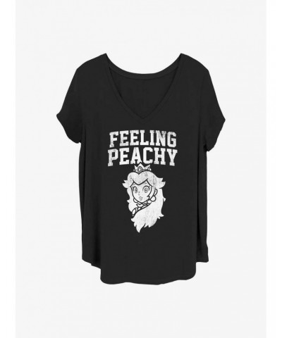 Nintendo Feeling Peachy Girls T-Shirt Plus Size $6.88 T-Shirts