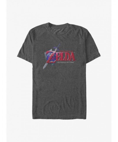 The Legend of Zelda: Ocarina Of Time Logo Big & Tall T-Shirt $9.00 T-Shirts