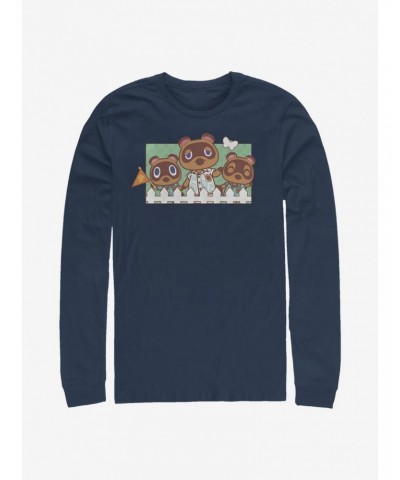 Animal Crossing Nook Family Long-Sleeve T-Shirt $9.21 T-Shirts